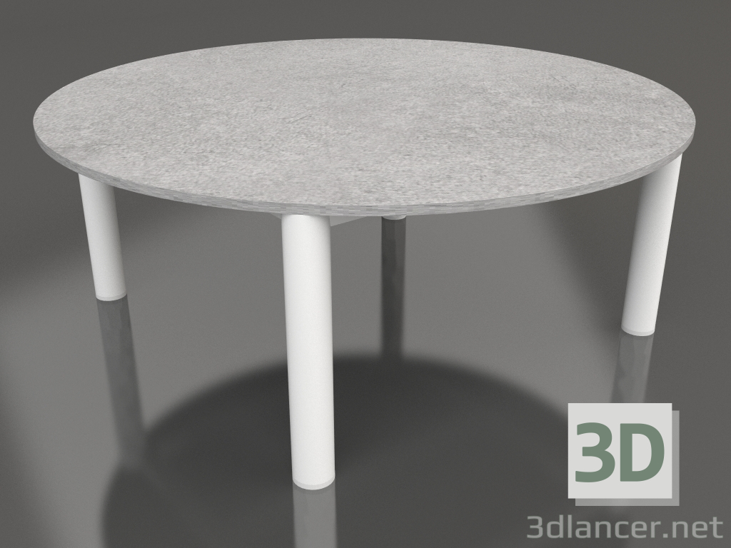 modèle 3D Table basse D 90 (Blanc, DEKTON Kreta) - preview