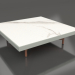 3D Modell Quadratischer Couchtisch (Zementgrau, DEKTON Aura) - Vorschau