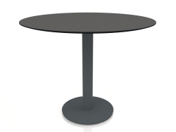 Dining table on column leg Ø90 (Anthracite)