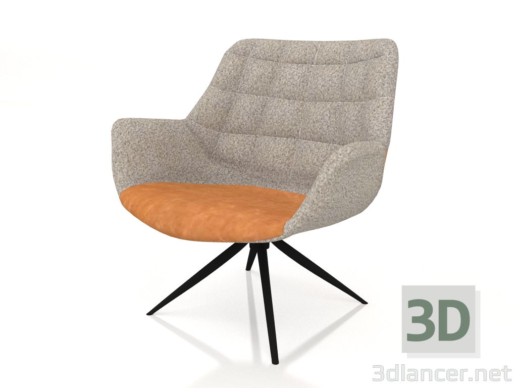 3D Modell Doulton Loungesessel (Vintage Brown) - Vorschau