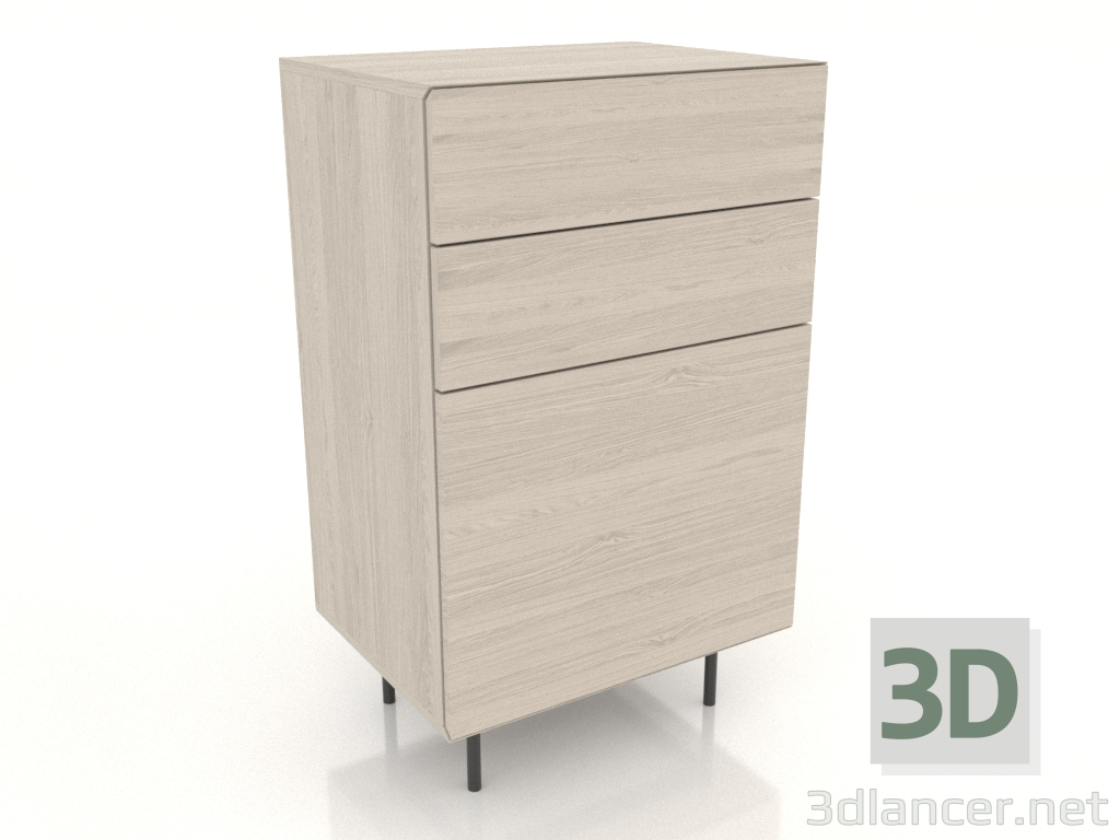 3d model Cajonera 4.600 mm (blanco RAL 9010) - vista previa