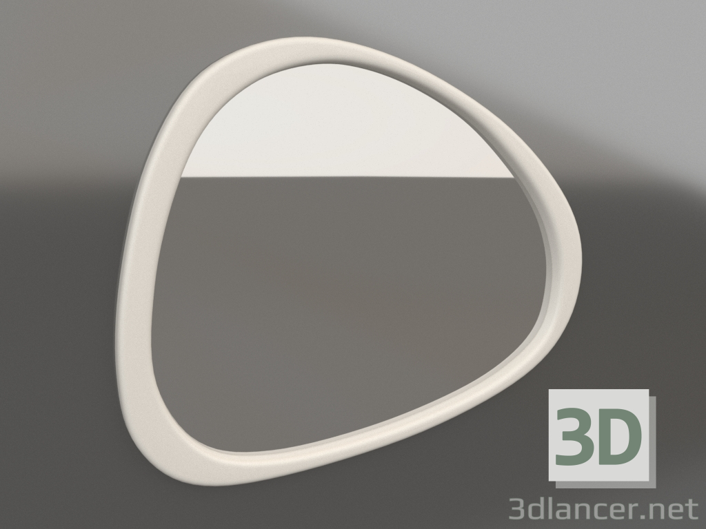 3d model Wall mirror small ASYM (milky) - preview 3d model Wall mirror small ASYM (milky) - preview