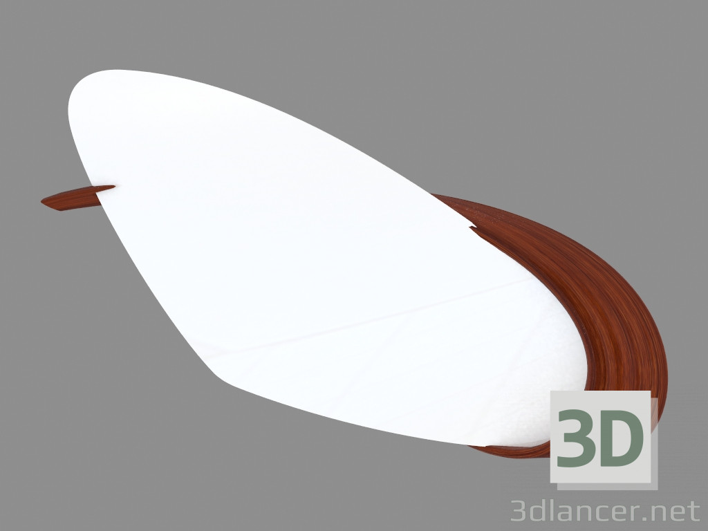 Modelo 3d Parede de espelho no estilo de Art Nouveau - preview