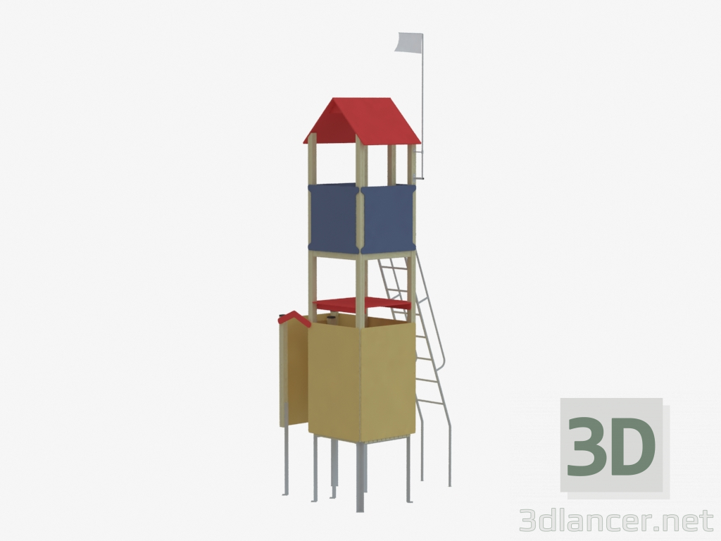 3d model Improvement element (dressing room) (9037) - preview