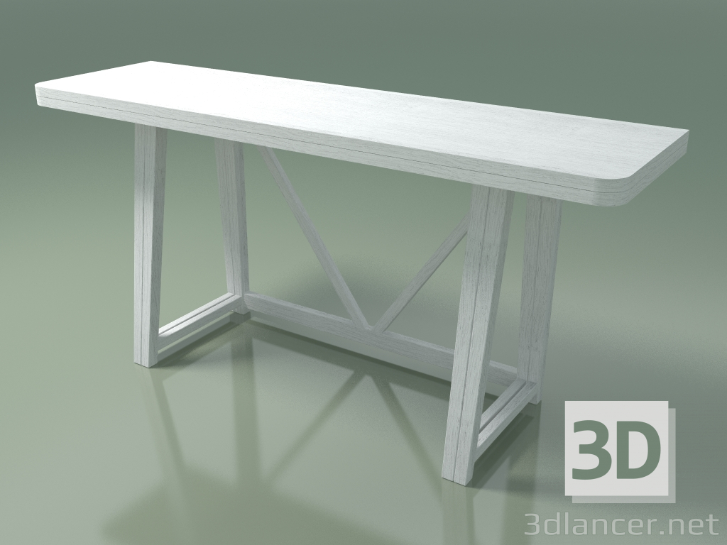 Modelo 3d Mesa consolas dobrável (51, branco) - preview