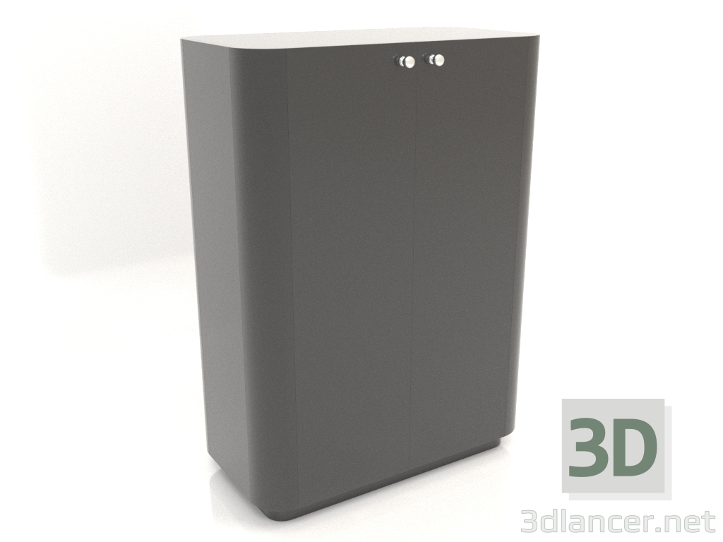 3d model Gabinete TM 031 (760x400x1050, plástico negro) - vista previa