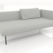 3d model End sofa module 190 right (option 1) - preview