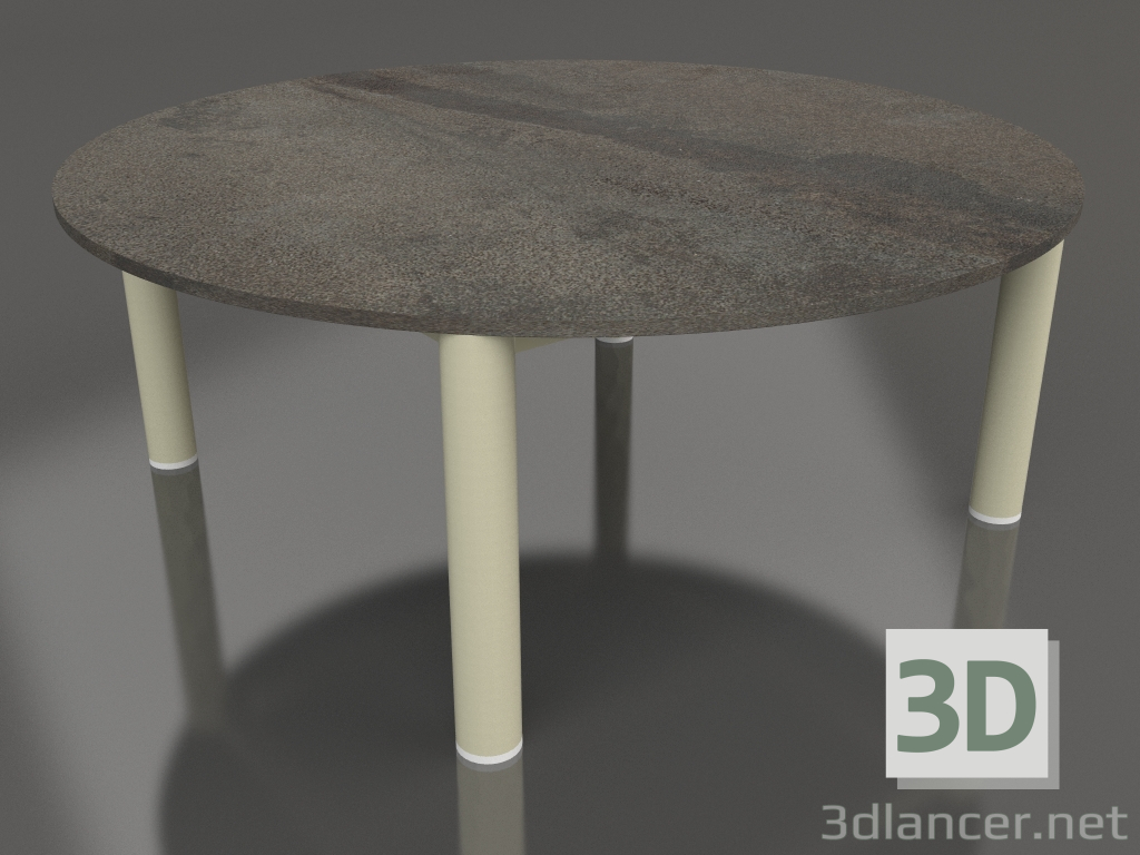 3d model Mesa de centro D 90 (Oro, DEKTON Radium) - vista previa