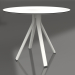 3d model Round dining table on column leg Ø90 (Agate gray) - preview