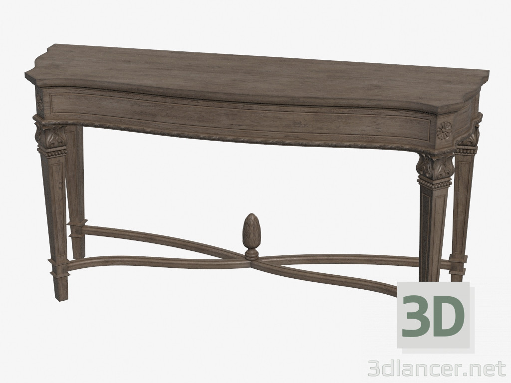 3d модель Стол консольный (темный) AMABEL CONSOLE TABLE (512.016) – превью