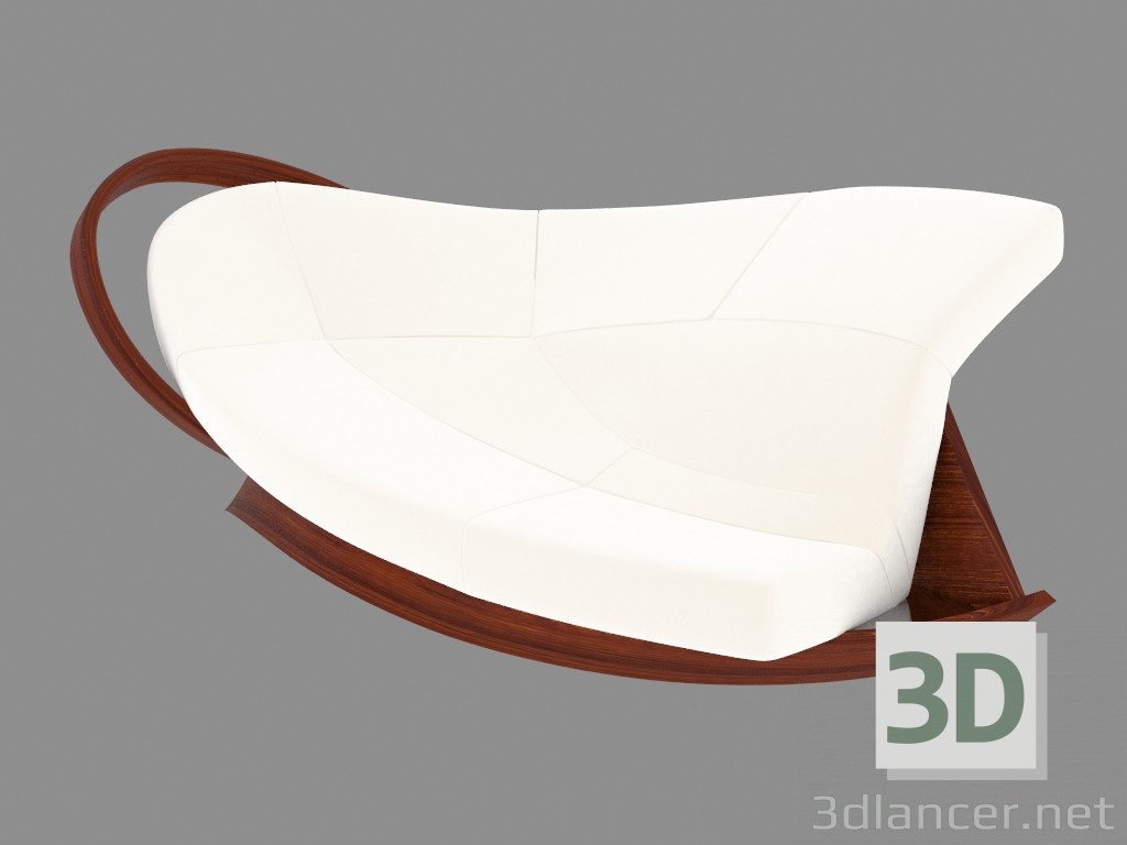 3d model Sofá en estilo Art Nouveau - vista previa