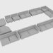 3d model Elements of modular sofa ANSEL - preview