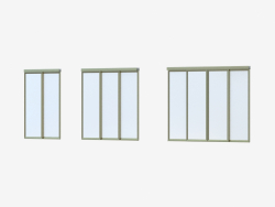 Zwischenraum A4 Trennwand (Champaneweißglas)