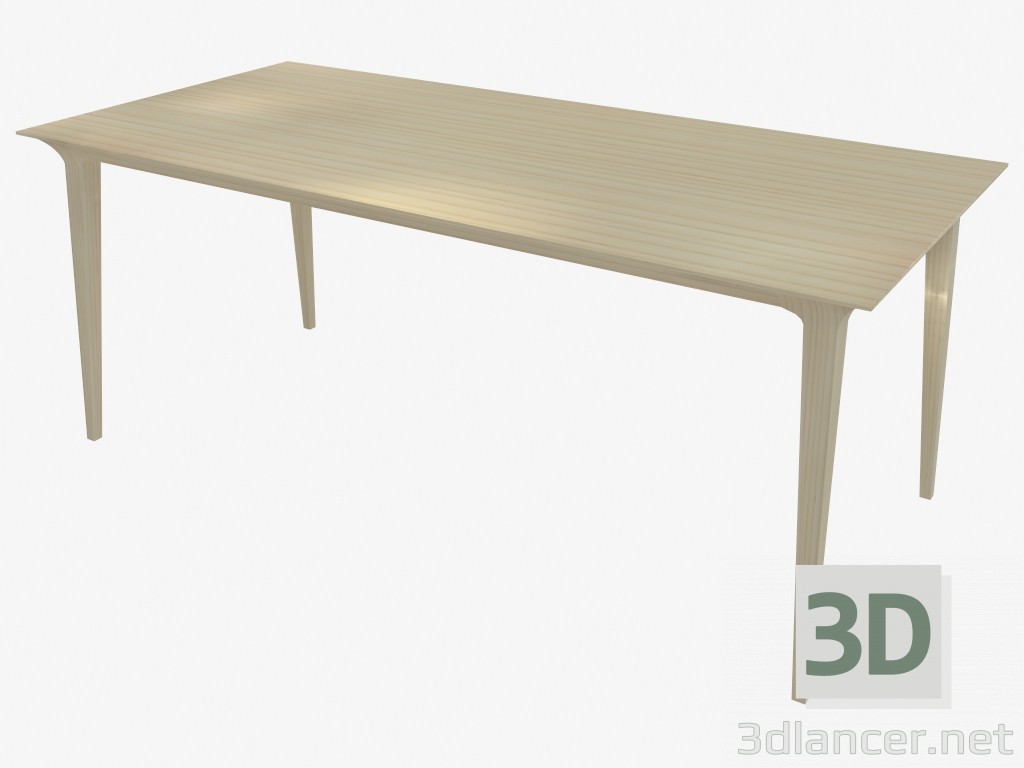 modèle 3D Table à manger (cendres 90x180) - preview