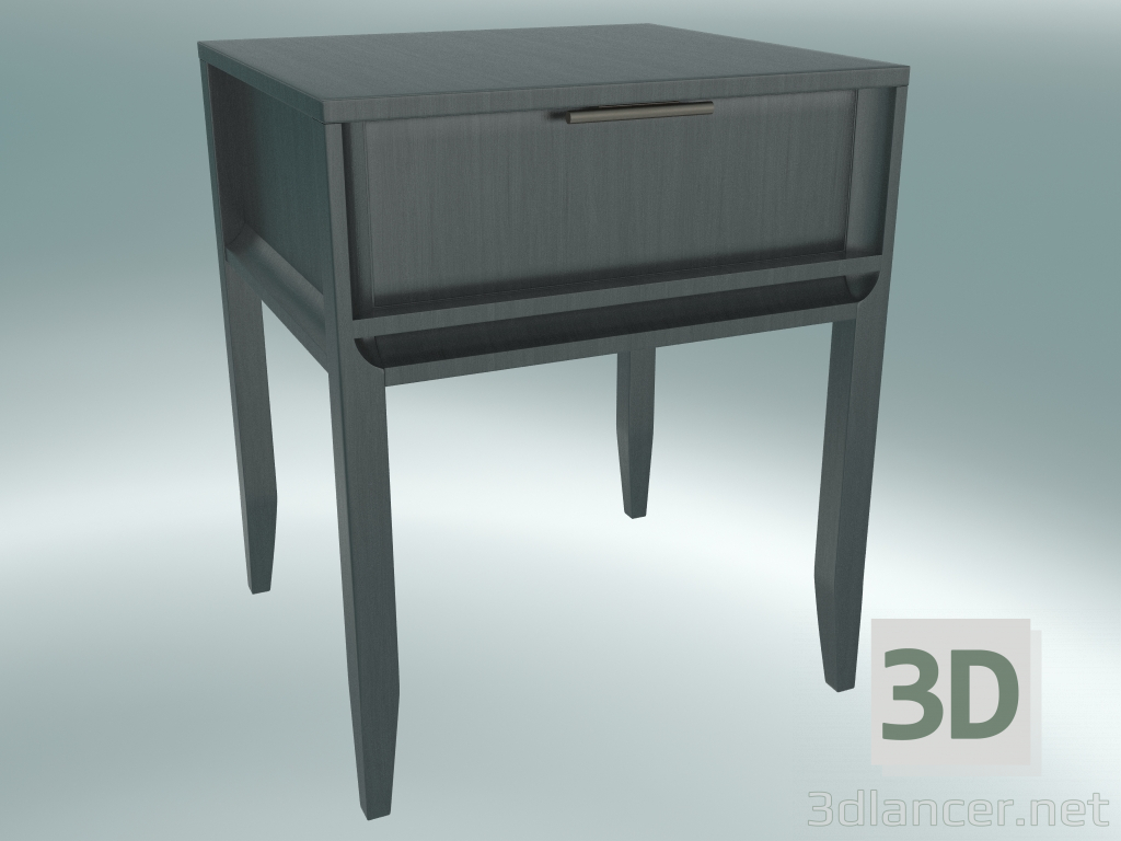 3d model Mesita de noche grande (roble gris) - vista previa