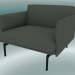 3d model Esquema del sillón (Fiord 961, negro) - vista previa