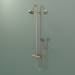 3d model Shower pipe with thermostat and 3jet overhead shower (34640300) - preview