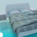 3D Modell Bett - Vorschau