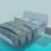 3D Modell Bett - Vorschau