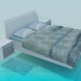 3D Modell Bett - Vorschau