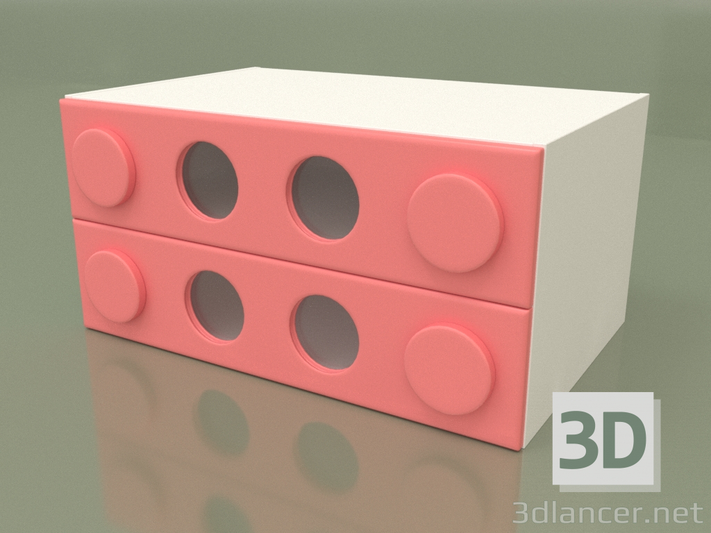 Modelo 3d Cômoda pequena (Coral) - preview