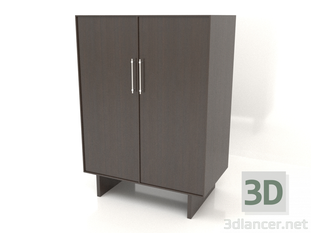 3D Modell Kleiderschrank B 02 (1000x600x1400, holzbraun) - Vorschau