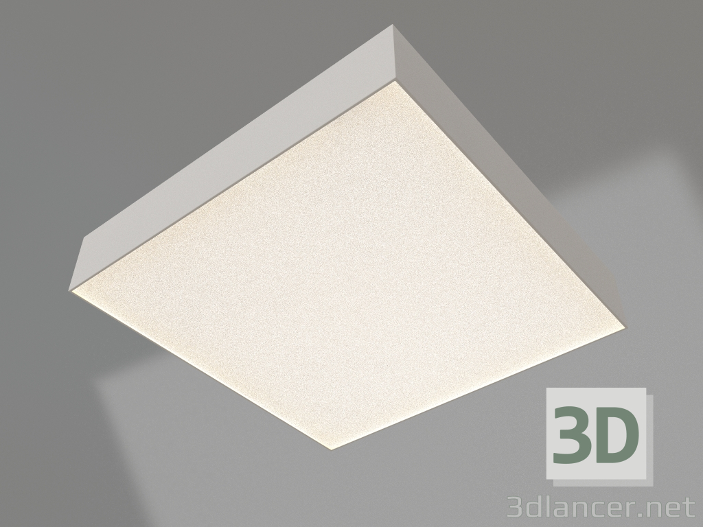 3d model Lámpara IM-QUADRO-EMERGENCY-3H-S350x350-33W Día4000 (WH, 120 grados, 230V) - vista previa