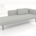 modello 3D Chaise longue 225 destra (opzione 1) - anteprima