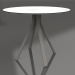 3d model Round dining table on column leg Ø90 (Quartz gray) - preview