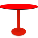 3d model Mesa de comedor con pata de columna Ø90 (Rojo) - vista previa