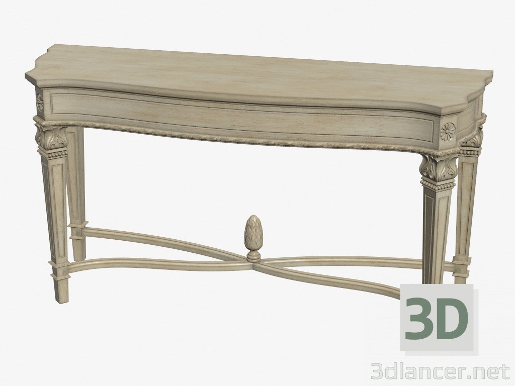 3d модель Стол консольный (светлый) AMABEL CONSOLE TABLE (512.016) – превью