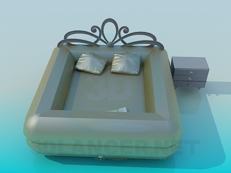 modello 3D Letto - anteprima