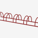 3D Modell Fahrradabstellmöglichkeiten (9035) - Vorschau
