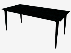 Dining table (black stained ash 90x180)