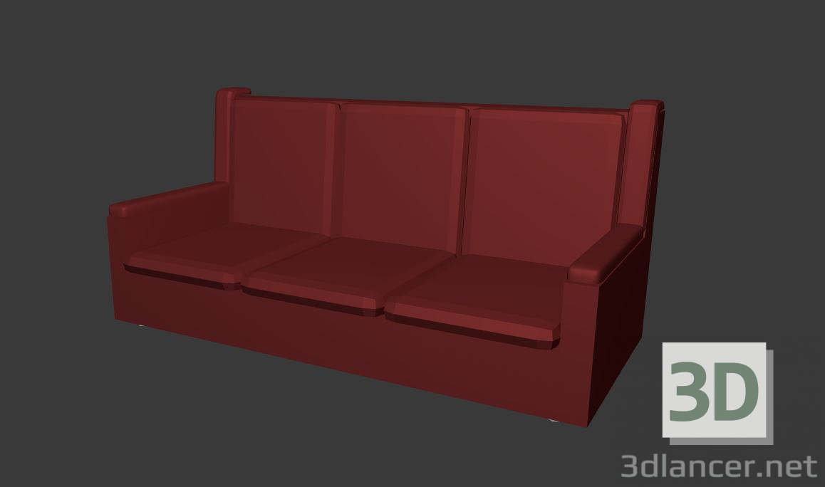 3d model Sofá - vista previa