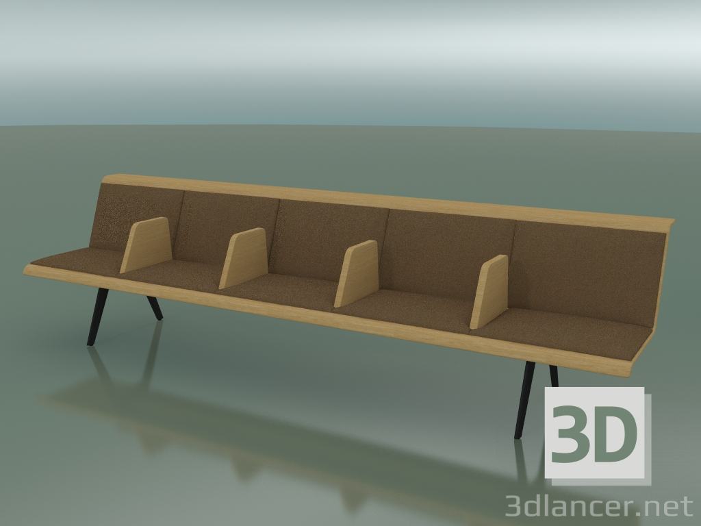 3d model Central module Waiting 4502BV (L 300 cm, Natural oak) - preview