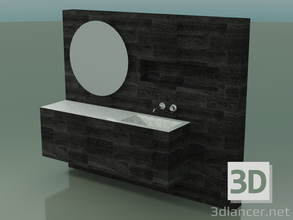 3D Modell Badezimmerdekorsystem (D03) - Vorschau