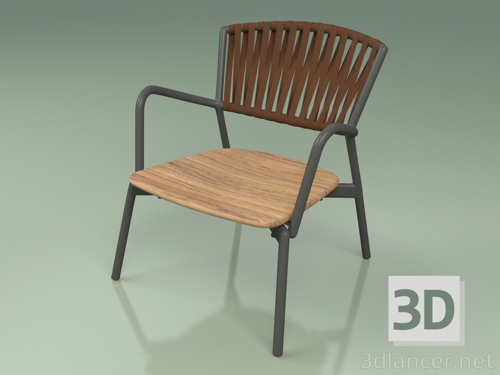 3D Modell Stuhl 127 (Gürtel Braun) - Vorschau