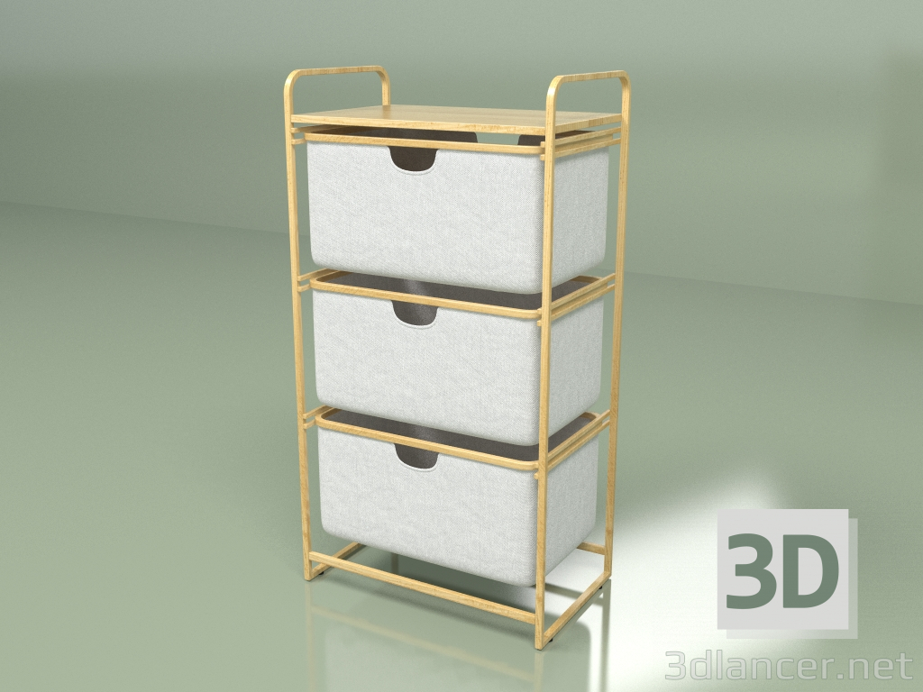 modello 3D Comodino Ceser - anteprima