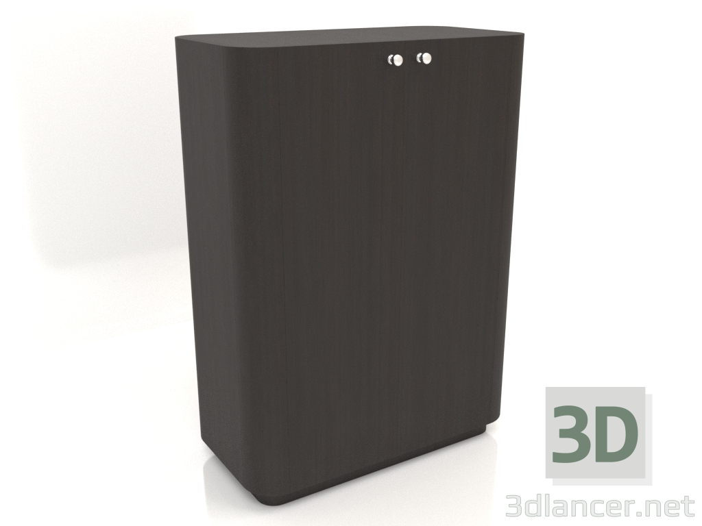 Modelo 3d Armário TM 031 (760x400x1050, madeira marrom escuro) - preview