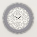 3d model Wall clock ARROW (silver) - preview