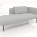 modello 3D Chaise longue 190 destra (opzione 1) - anteprima