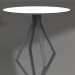 3d model Round dining table on column leg Ø90 (Anthracite) - preview