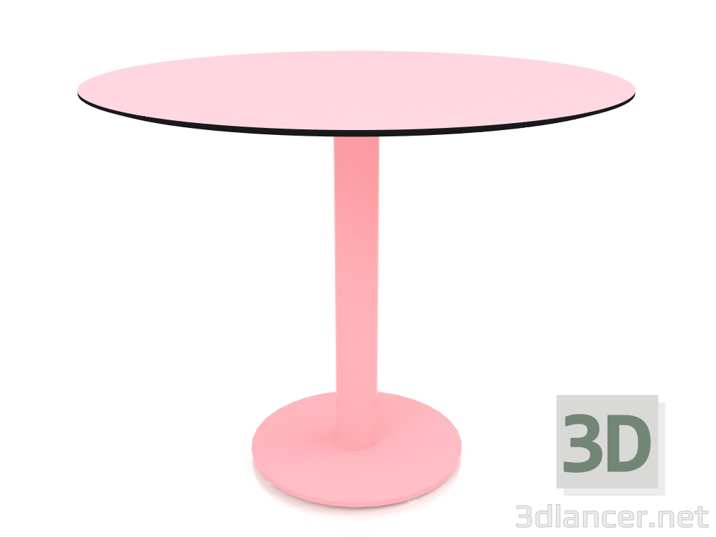 modèle 3D Table à manger sur pied colonne Ø90 (Rose) - preview