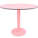 3d model Mesa de comedor sobre pata columna Ø90 (Rosa) - vista previa