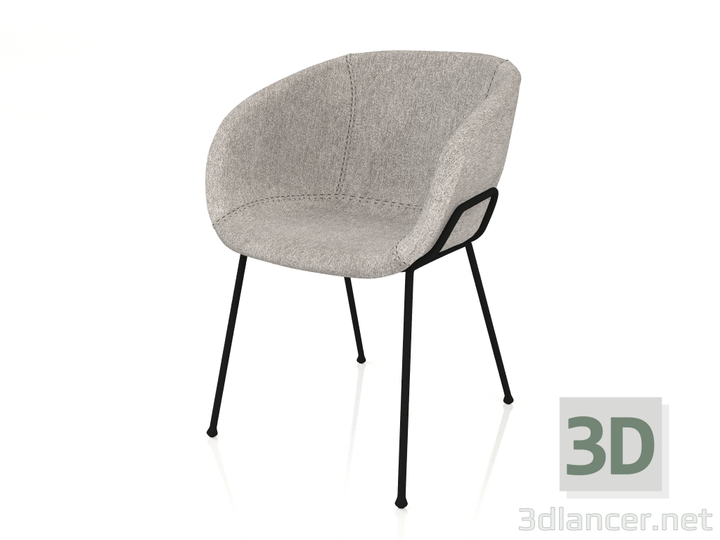 3d model Armchair Feston Fab (Grey) - preview