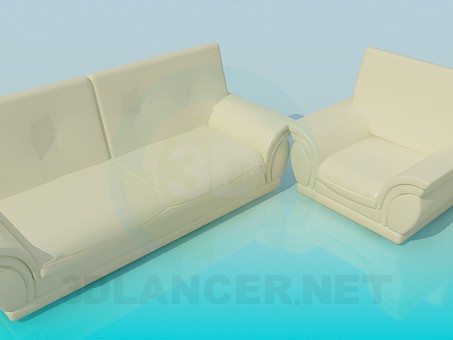 3d model Sofa - preview