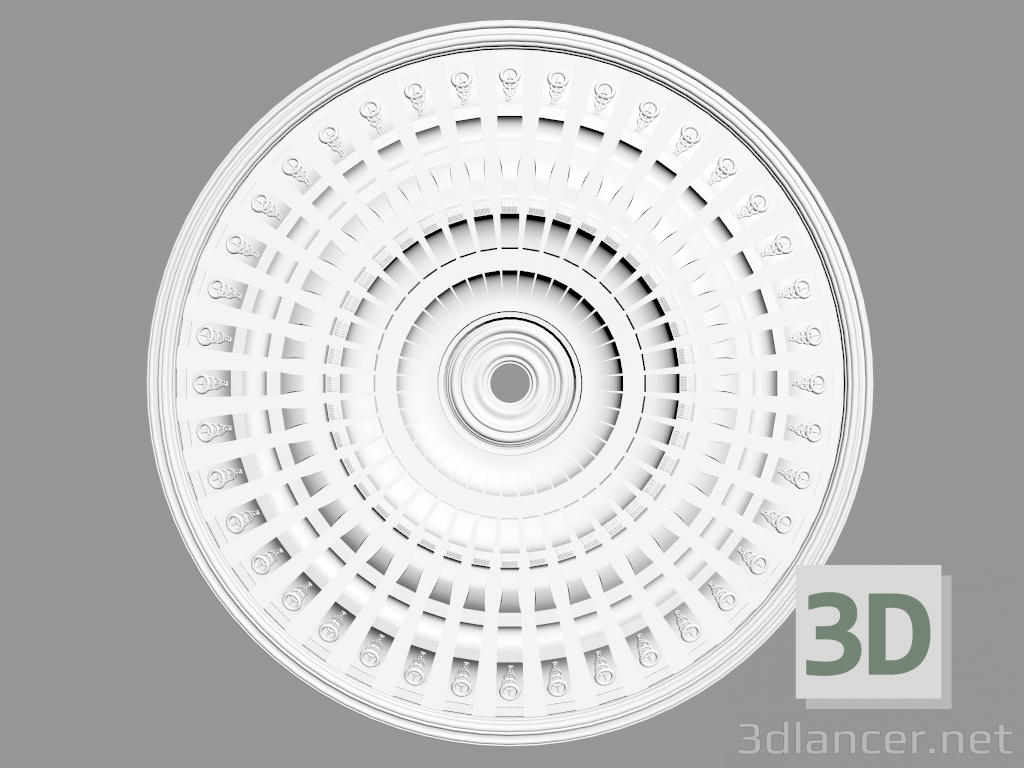 3d модель Розетка стельова (Р54) – превью