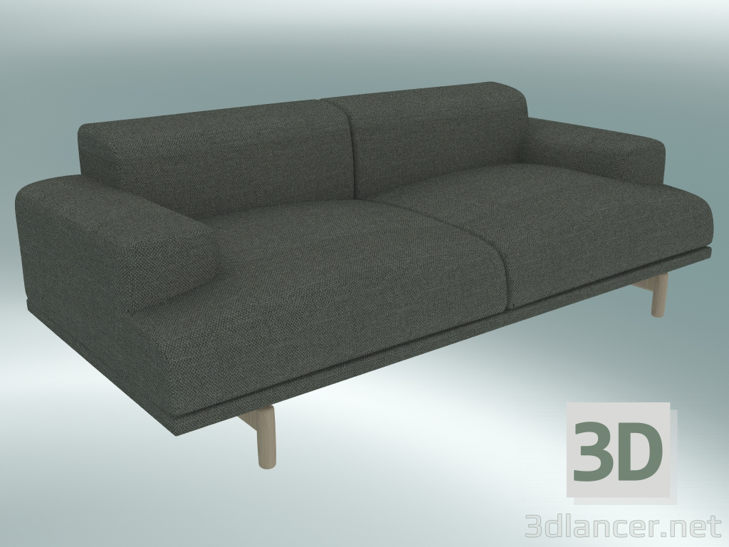 modello 3D Divano doppio Compose (Fiord 961) - anteprima