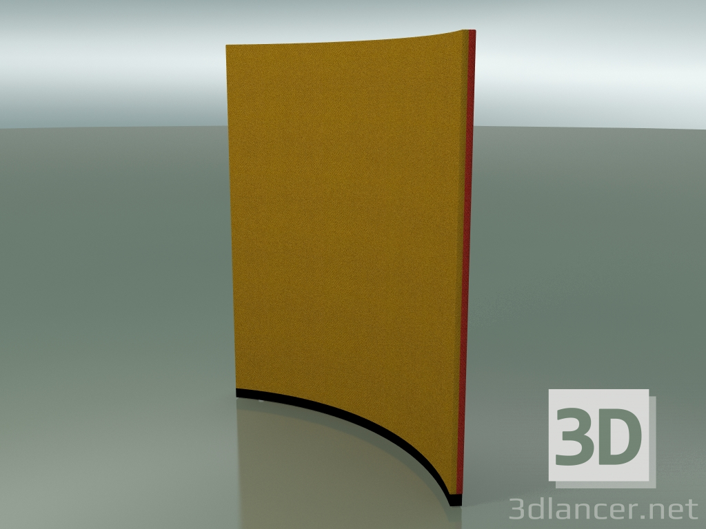 3d model Panel curvo 6405 (132.5 cm, 72 °, D 100 cm, dos tonos) - vista previa